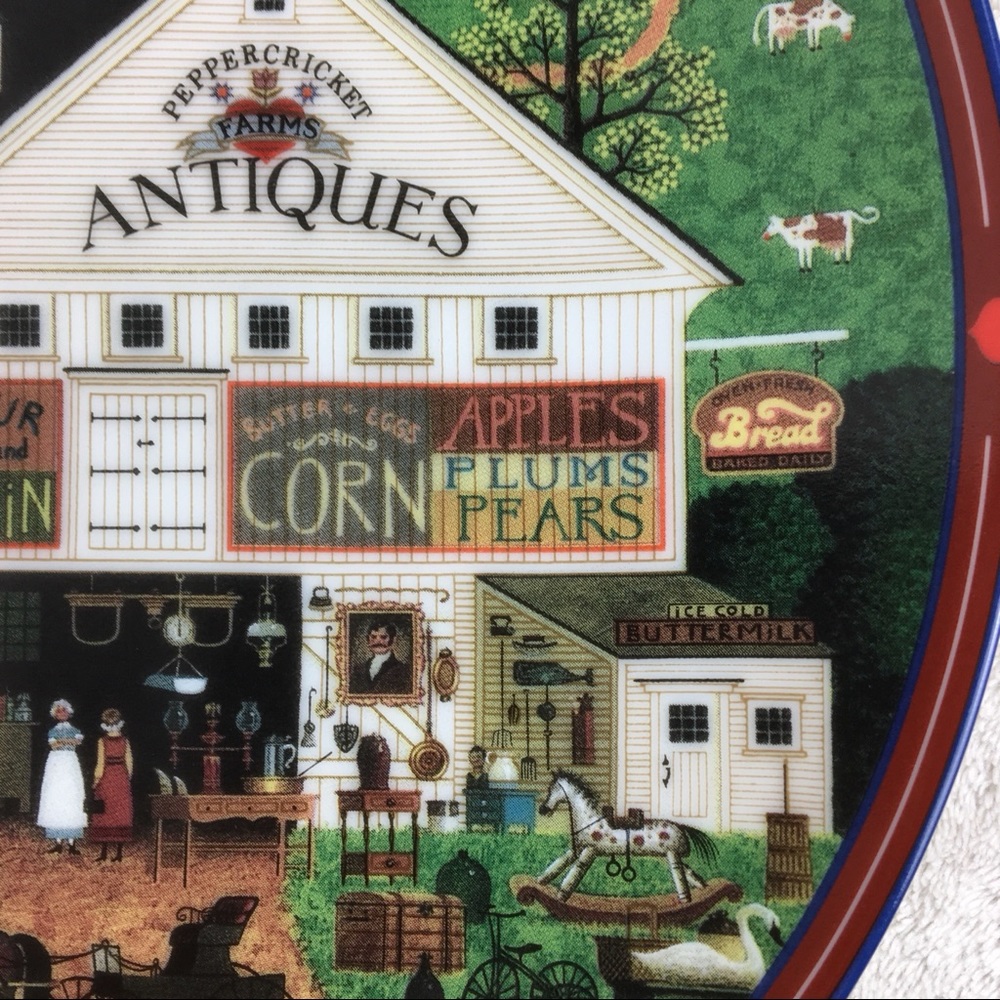 Vintage CHARLES WYSOCKI Peppercricket Farms Plate - Picture 6 of 10